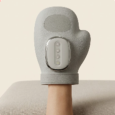Slide the Nevaro hand massager onto your hand